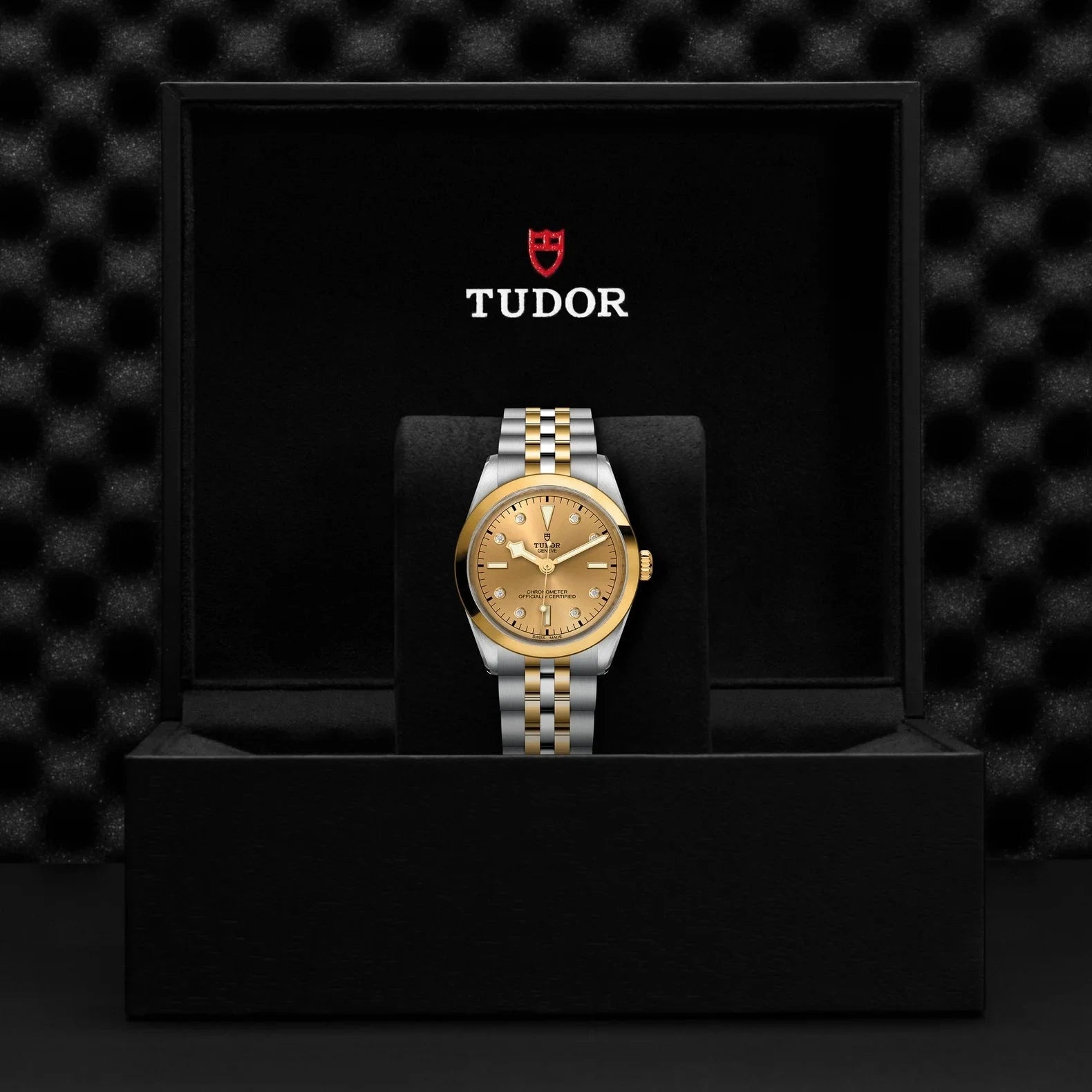 TUDOR Watch TUDOR Black Bay One 36 S&G Champagne Diamond Dial, Two Tone Bracelet (M79643-0008)
