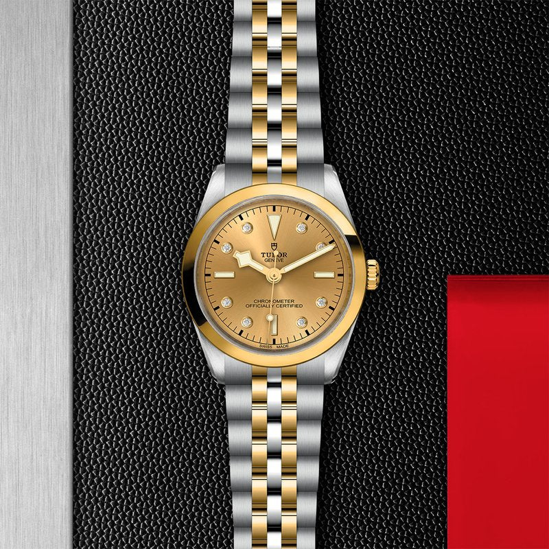 TUDOR Watch TUDOR Black Bay One 36 S&G Champagne Diamond Dial, Two Tone Bracelet (M79643-0008)
