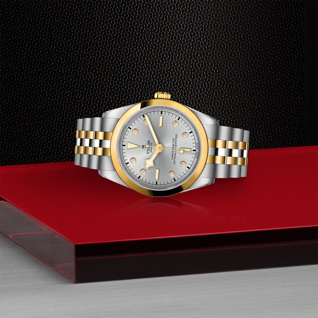 TUDOR Watch TUDOR Black Bay One 36mm S&G Silver Diamond Dial, Two Tone Bracelet (M79643-0007)