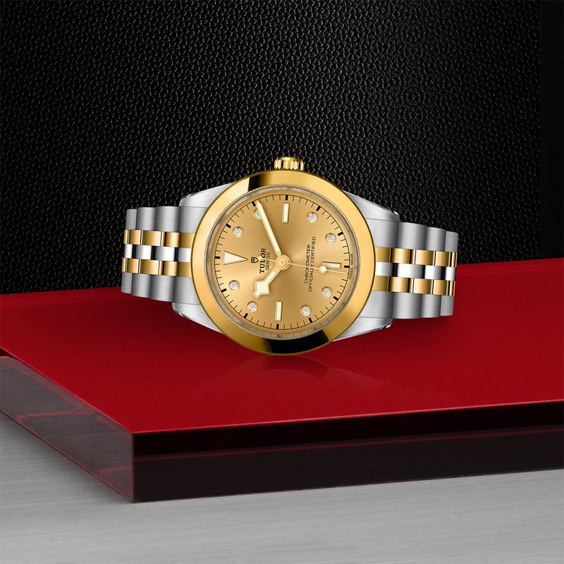 TUDOR Watch TUDOR Black Bay One 39 S&G Champagne Diamond Dial, Two Tone Bracelet (M79663-0008)