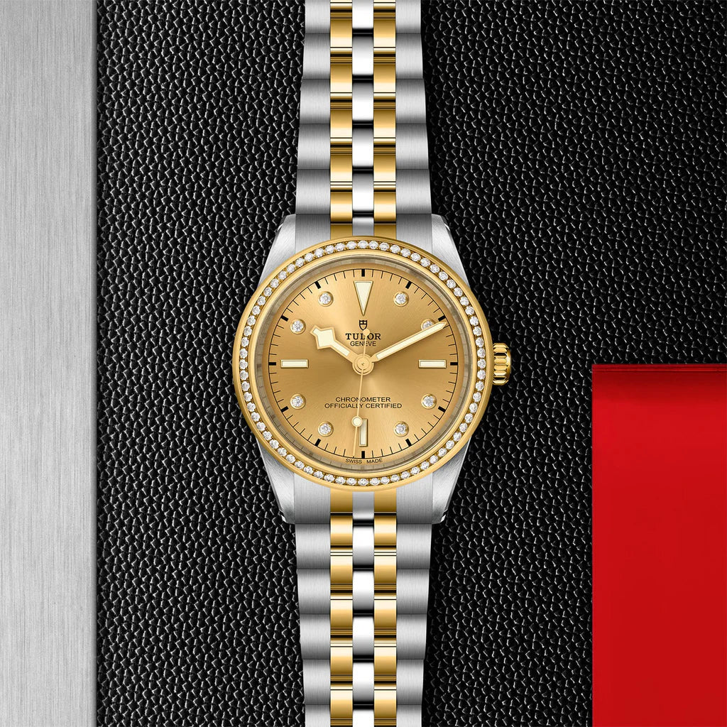 TUDOR Watch TUDOR Black Bay One 39 S&G Champagne Diamond Dial, Two Tone Bracelet (M79673-0007)