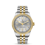 TUDOR Watch TUDOR Black Bay One 39 S&G Silver Diamond Dial, Two Tone Bracelet (M79673-0006)