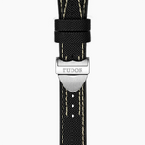 TUDOR Watch TUDOR Black Bay Pro 39mm Steel Case, Hybrid Rubber and Leather Bracelet (M79470-0003)