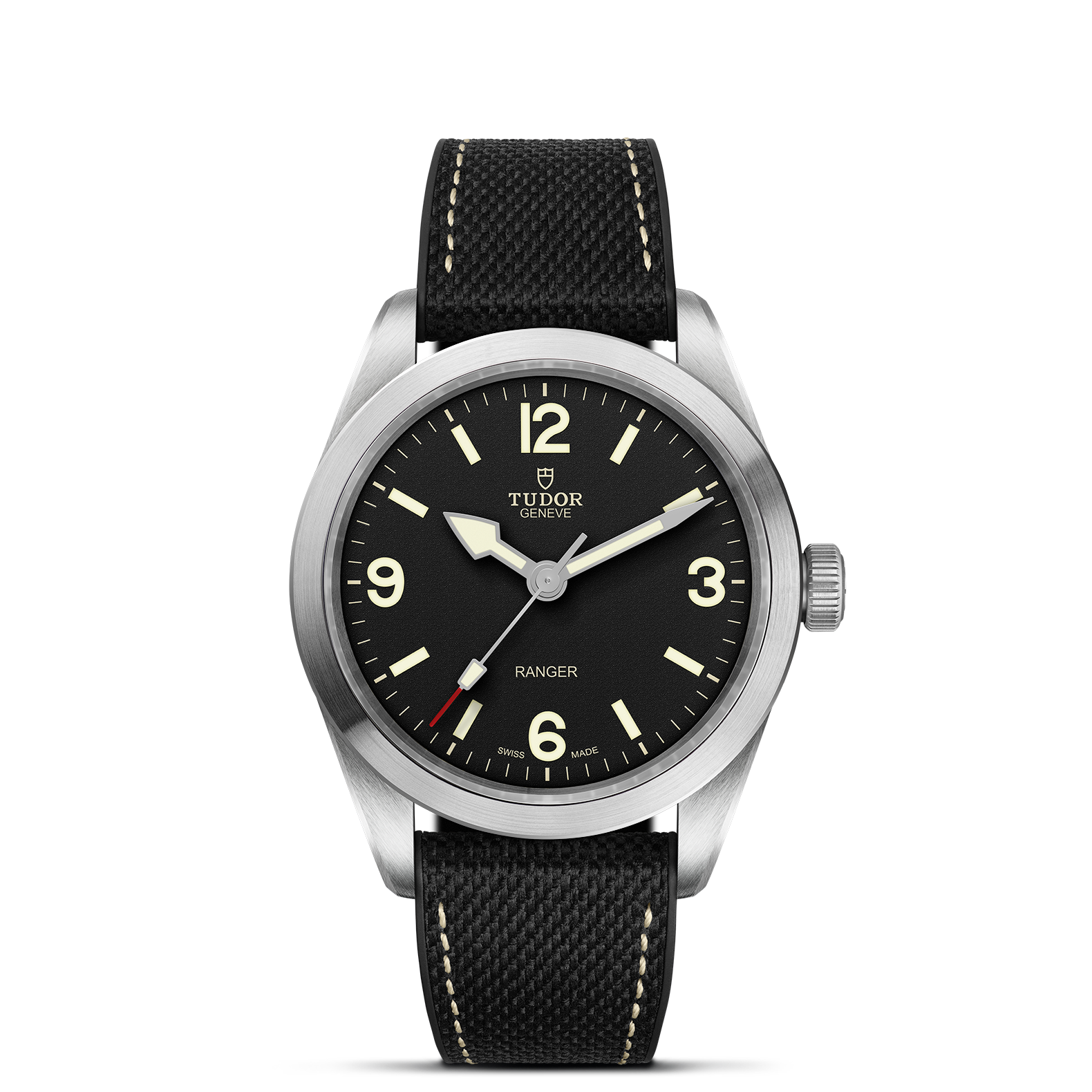 TUDOR Watch TUDOR Black Bay Ranger 39mm Steel Case, Hybrid Rubber and Leather Bracelet (M79950-0002)