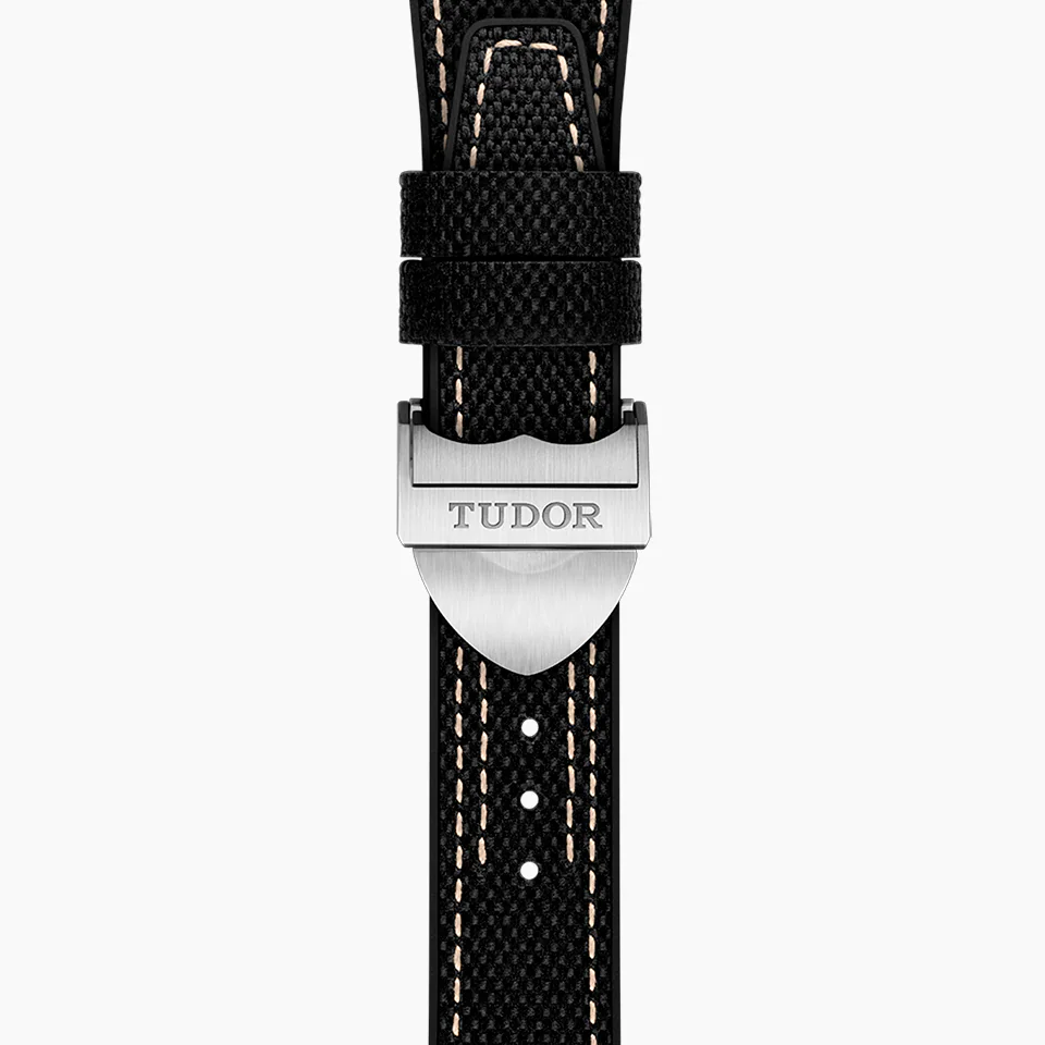 TUDOR Watch TUDOR Black Bay Ranger 39mm Steel Case, Hybrid Rubber and Leather Bracelet (M79950-0002)