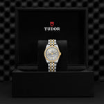 TUDOR Watch TUDOR Black Bay S&G 31mm Steel Case, Diamond Dial and Bezel, Steel & Yellow Gold Bracelet (M79613-0006)