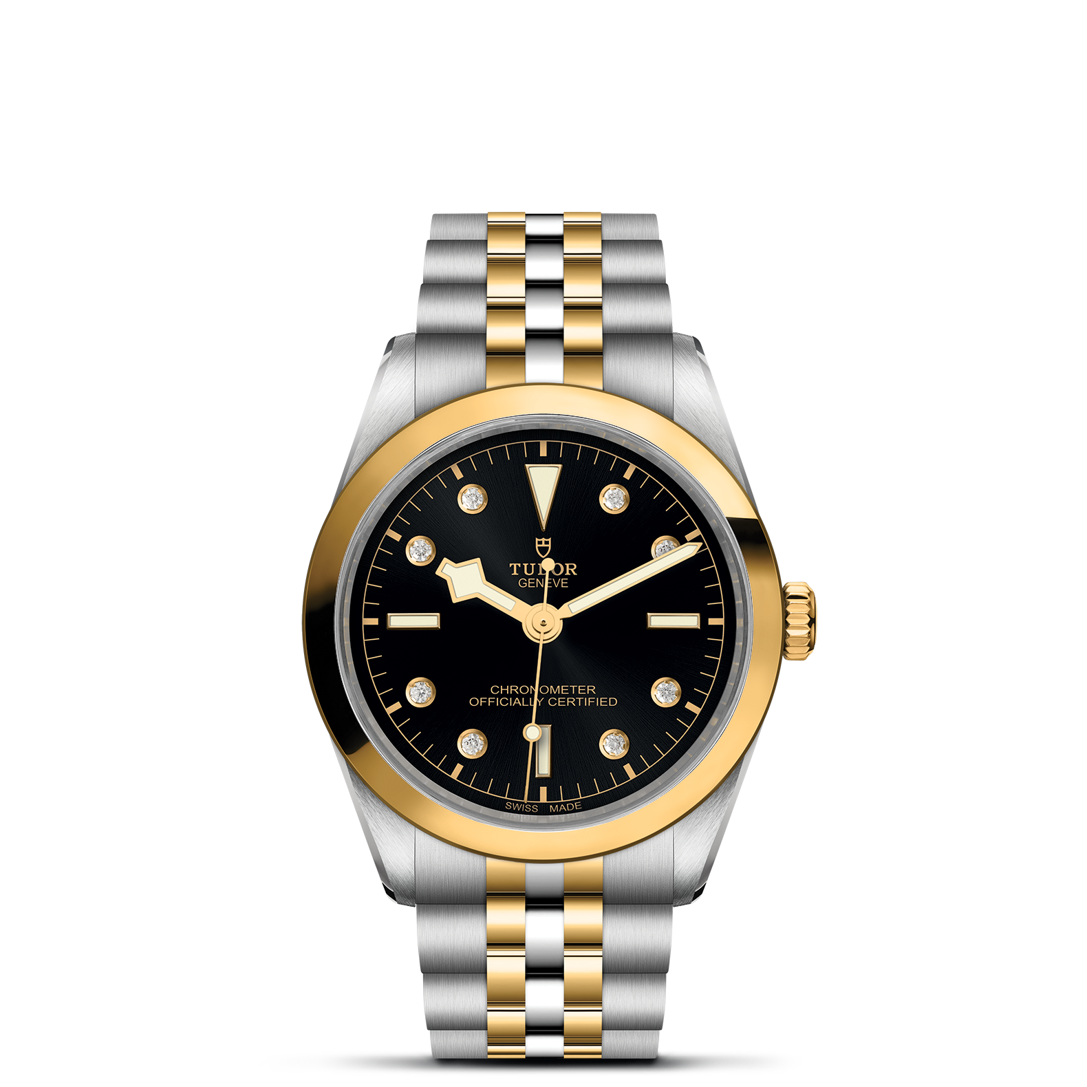 TUDOR Watch TUDOR Black Bay S&G 36mm Steel Case, Diamond Dial, Steel & Yellow Gold Bracelet (M79643-0006)