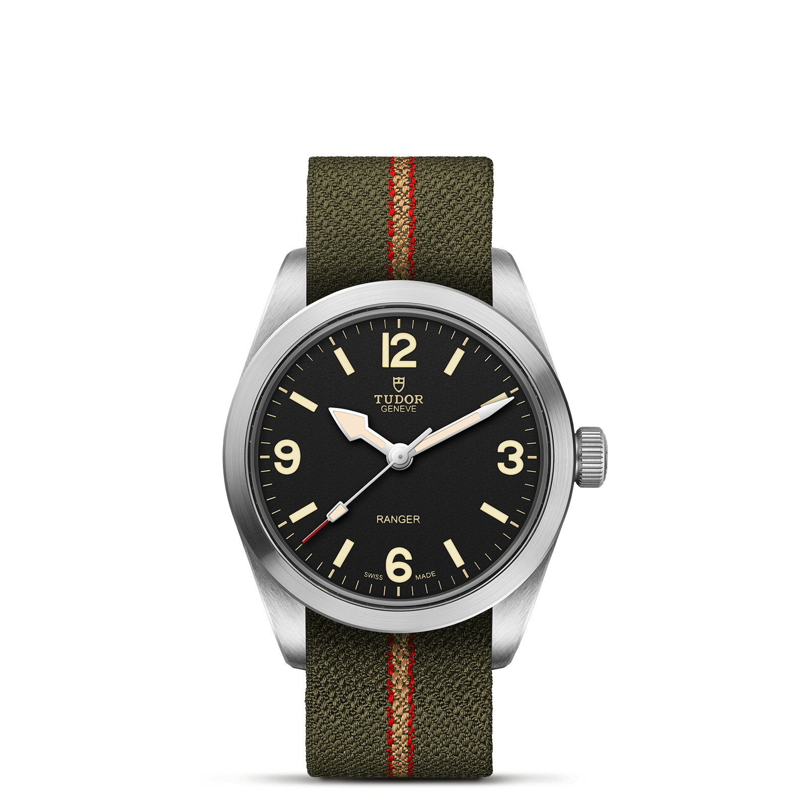 TUDOR Watch TUDOR Ranger, Black Dial, Green Fabric Strap (M79930-0003)