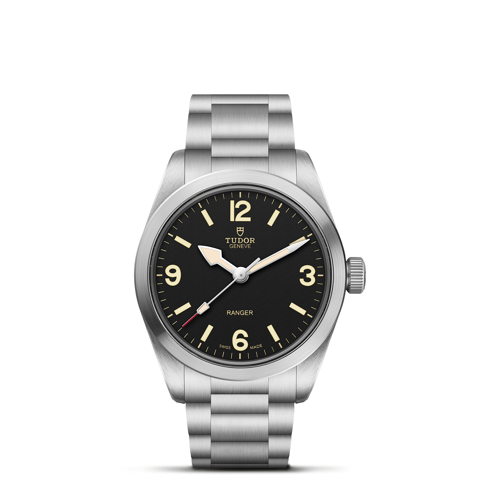 TUDOR Watch TUDOR Ranger, Black Dial, Steel Bracelet(M79930-0001)