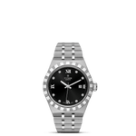 TUDOR Watch TUDOR Royal, 28mm Black Diamond Set Dial, Stainless Steel Bracelet (M28300-0004)