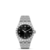 TUDOR Watch TUDOR Royal, 28mm Black Diamond Set Dial, Stainless Steel Bracelet (M28300-0004)