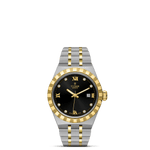 TUDOR Watch TUDOR Royal, 28mm Black Diamond Set Dial, Two-Tone Yellow Gold Bracelet (M28303-0005)