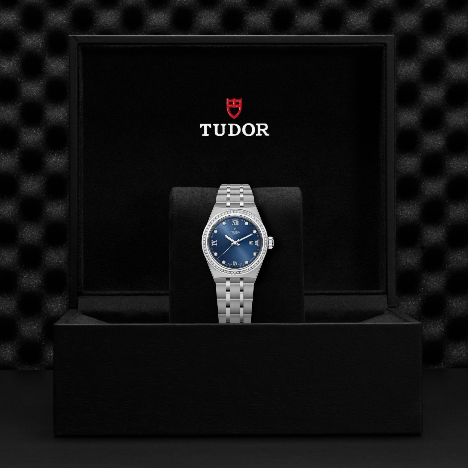 TUDOR Watch TUDOR Royal 28mm Blue Diamond Dial, Stainless Steel Bracelet (m28320-0002)