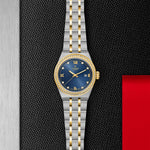 TUDOR Watch TUDOR Royal 28mm Blue Diamond Dial, Two Tone Stainless Steel Bracelet (M28323-0002)
