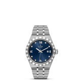 TUDOR Watch TUDOR Royal, 28mm Blue Diamond Set Dial, Stainless Steel Bracelet (M28300-0007)