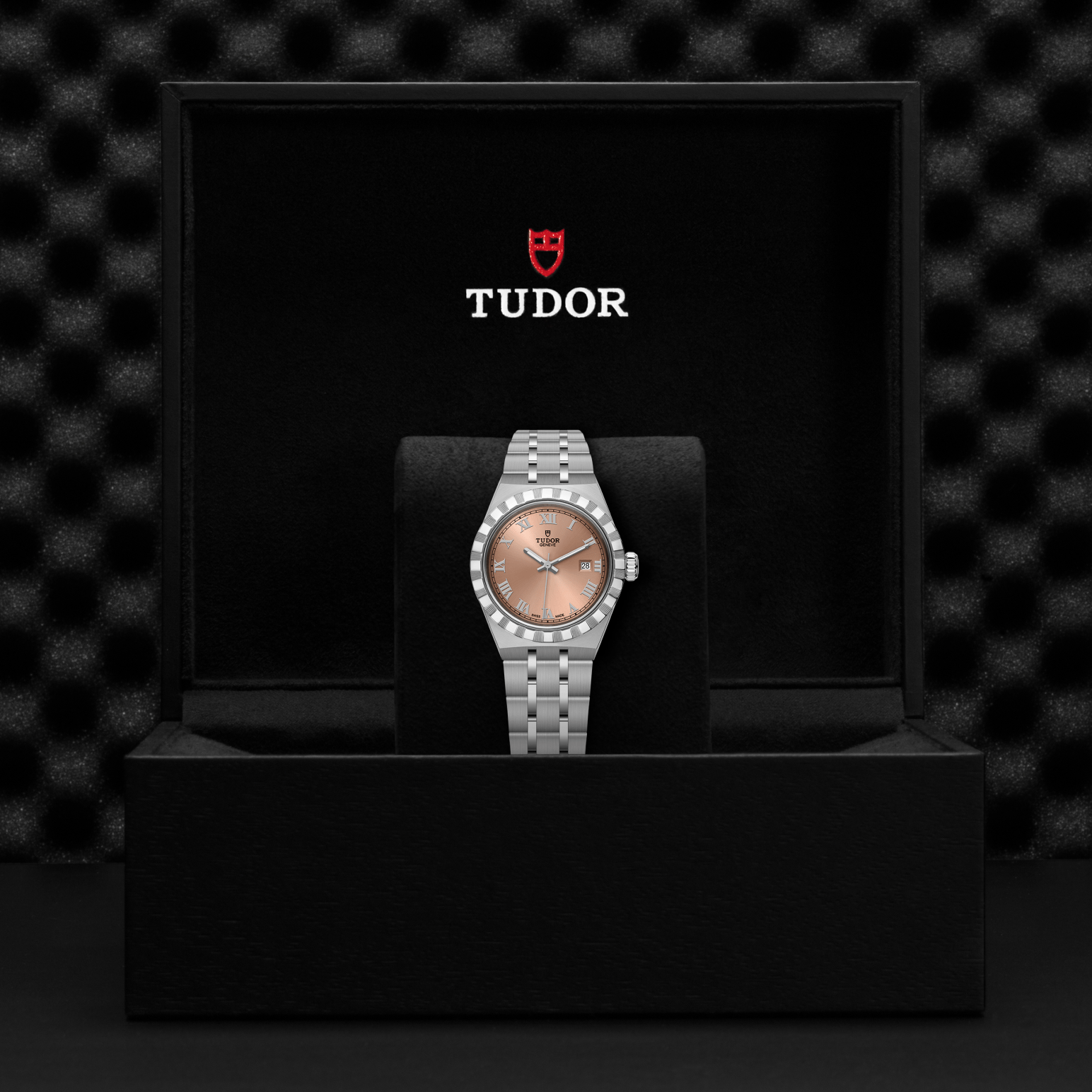 TUDOR Watch TUDOR Royal 28mm Case, Salmon Dial, Steel Bracelet (M28300-0008)