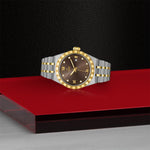 TUDOR Watch TUDOR Royal, 28mm Chocolate Brown Diamond Dial, Two-Tone Yellow Gold Bracelet (M28303-0009)