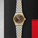 TUDOR Watch TUDOR Royal, 28mm Chocolate Brown Diamond Dial, Two-Tone Yellow Gold Bracelet (M28303-0009)