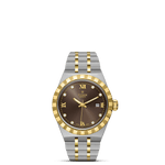 TUDOR Watch TUDOR Royal, 28mm Chocolate Brown Diamond Dial, Two-Tone Yellow Gold Bracelet (M28303-0009)