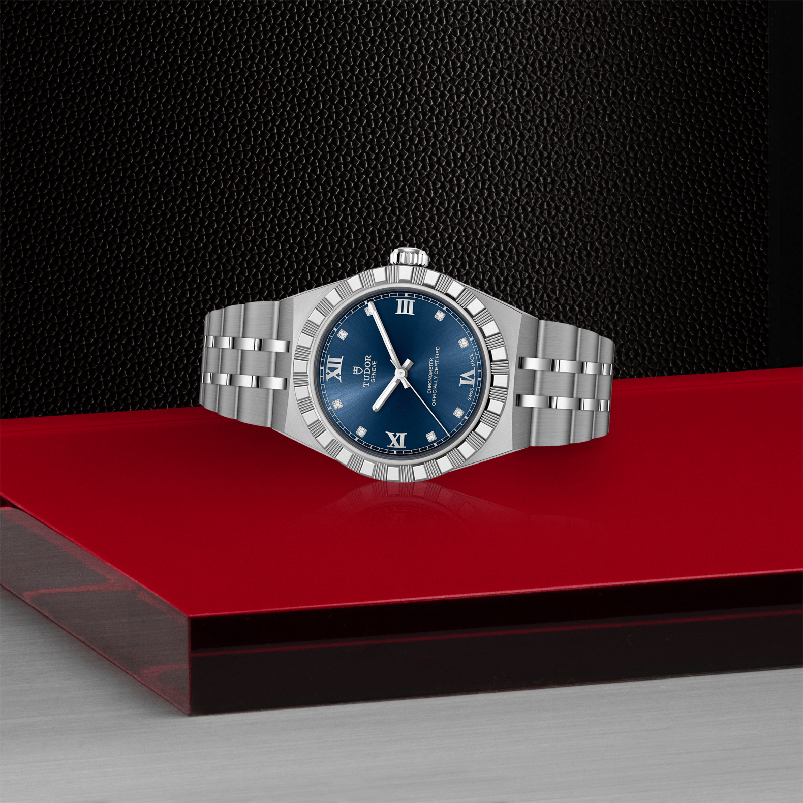 TUDOR Watch TUDOR Royal 30mm Blue Diamond Dial, Stainless Steel Bracelet (M2830A1A0-0001)