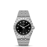 TUDOR Watch TUDOR Royal, 34mm Black Diamond Dial, Stainless Steel Bracelet (M28400-0004)