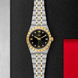 TUDOR Watch TUDOR Royal, 34mm Black Diamond Dial, Two-Tone Yellow Gold Bracelet (M28403-0005)