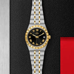 TUDOR Watch TUDOR Royal, 34mm Black Sunray Dial, Two-Tone Yellow Gold Bracelet (M28403-0003)