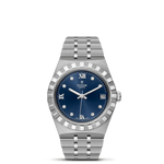 TUDOR Watch TUDOR Royal, 34mm Blue Diamond Dial, Stainless Steel Bracelet (M28400-0007)