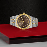 TUDOR Watch TUDOR Royal, 34mm Chocolate Brown Diamond Dial, Two-Tone Yellow Gold Bracelet (M28403-0009)