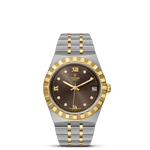 TUDOR Watch TUDOR Royal, 34mm Chocolate Brown Diamond Dial, Two-Tone Yellow Gold Bracelet (M28403-0009)
