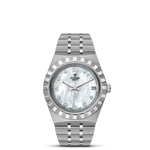 TUDOR Watch TUDOR Royal, 34mm Gem-Set White Mother-of-Pearl Dial, Stainless Steel Bracelet (M28400-0005)
