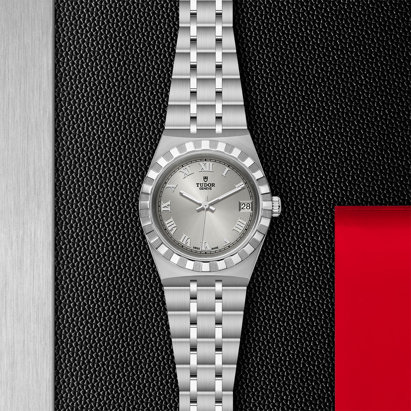 TUDOR Watch TUDOR Royal, 34mm Silver Sunray Dial, Stainless Steel Bracelet (M28400-0001)