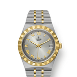 TUDOR Watch TUDOR Royal, 34mm Silver Sunray Dial, Two-Tone Yellow Gold Bracelet (M28403-0001)