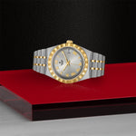 TUDOR Watch TUDOR Royal, 34mm Silver Sunray Dial, Two-Tone Yellow Gold Bracelet (M28403-0001)