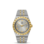 TUDOR Watch TUDOR Royal, 34mm Silver Sunray Dial, Two-Tone Yellow Gold Bracelet (M28403-0001)
