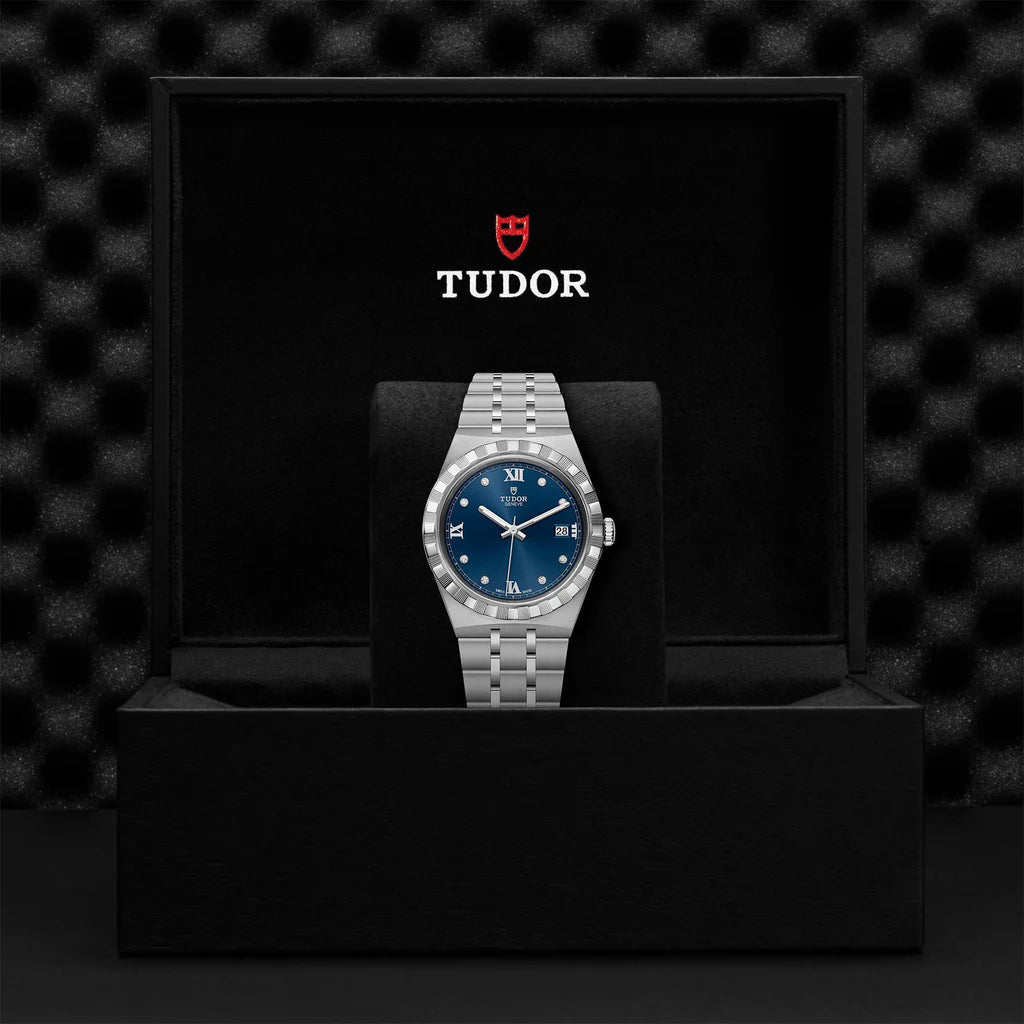 TUDOR Watch TUDOR Royal, 38mm Blue Diamond Set Dial, Steel Bracelet (M28500-0006)