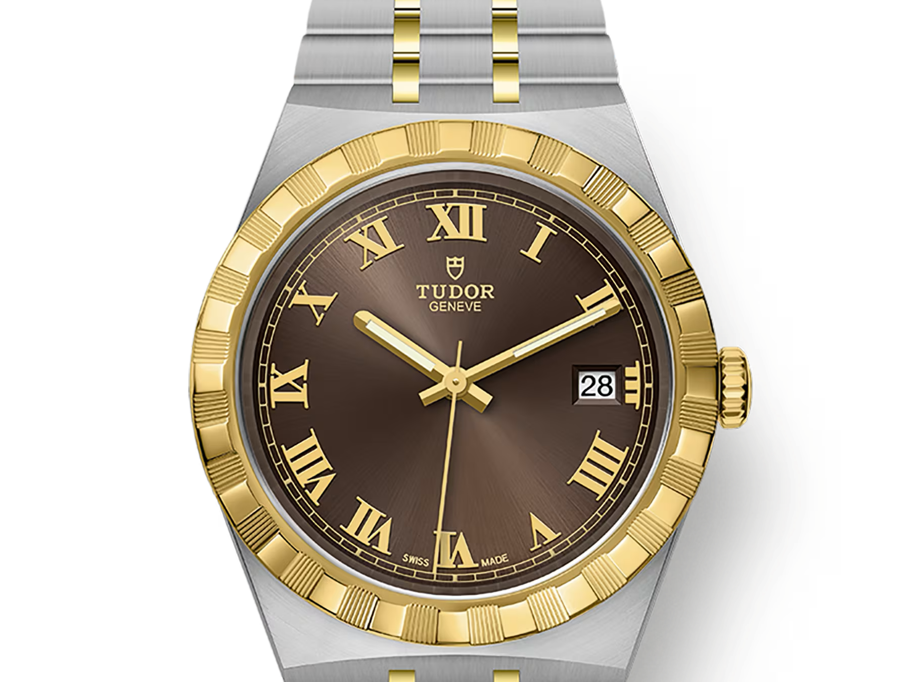 TUDOR Watch TUDOR Royal, 38mm Brown Dial, Two Tone Bracelet (M28503-0007)