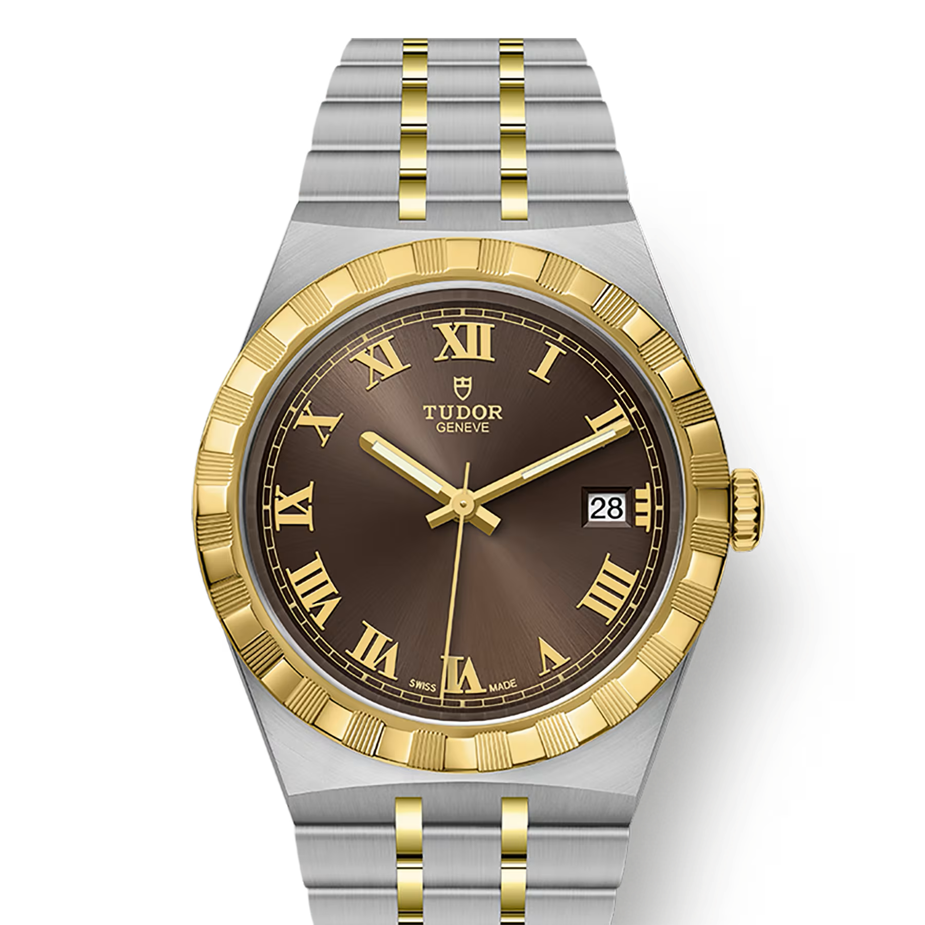 TUDOR Watch TUDOR Royal, 38mm Brown Dial, Two Tone Bracelet (M28503-0007)