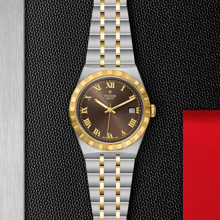 TUDOR Watch TUDOR Royal, 38mm Brown Dial, Two Tone Bracelet (M28503-0007)
