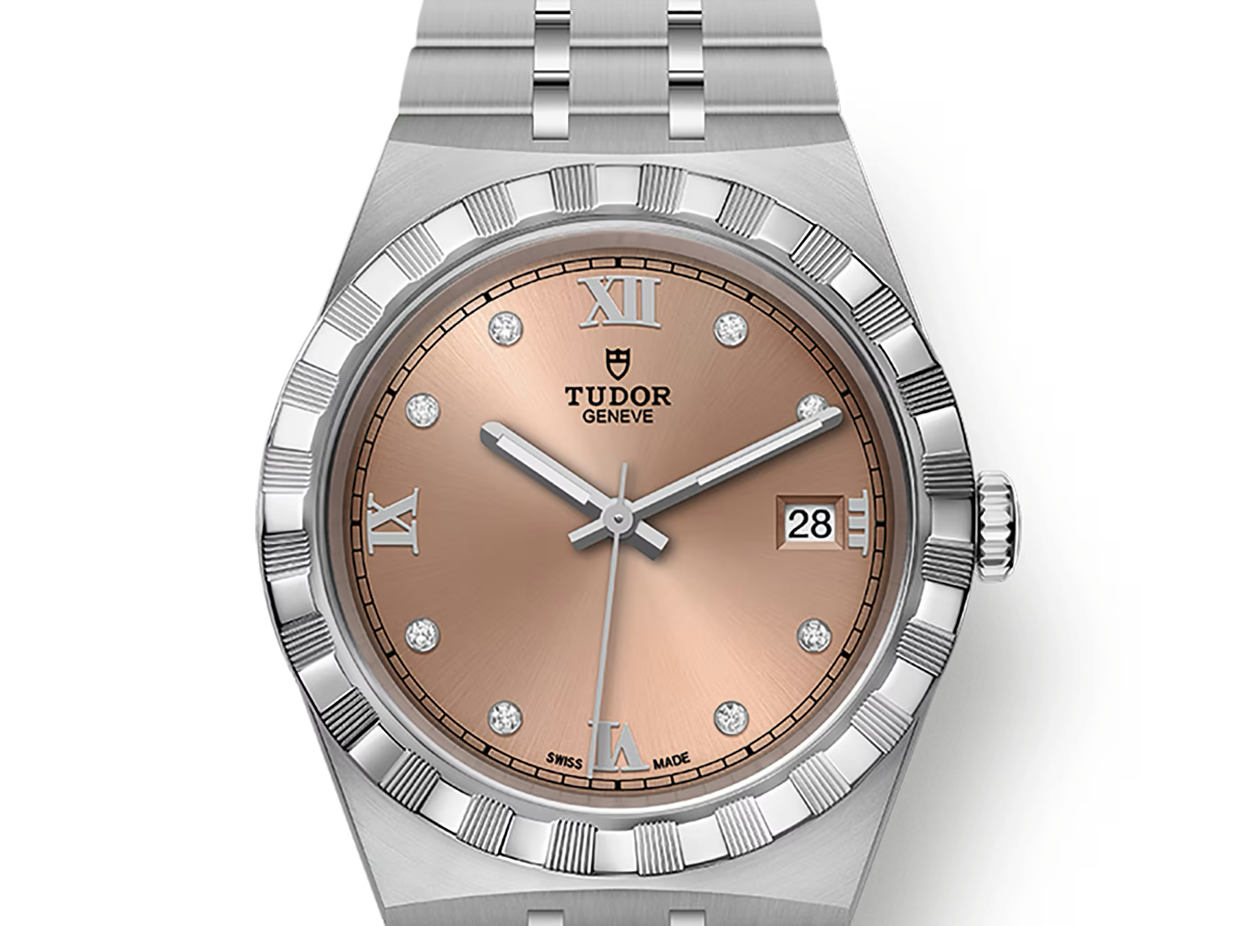 TUDOR Watch TUDOR Royal, 38mm Diamond-set dial, Steel Bracelet (M28500-0009)