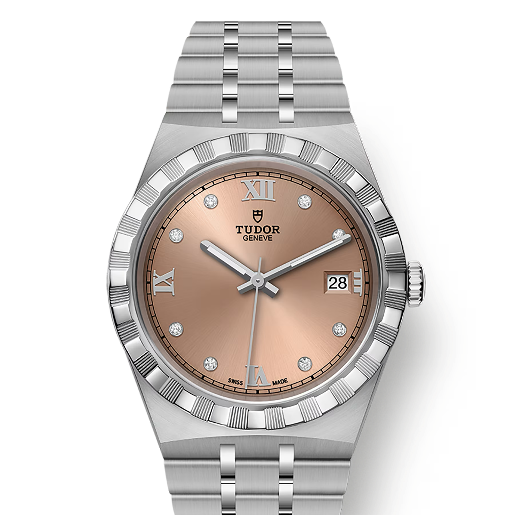 TUDOR Watch TUDOR Royal, 38mm Diamond-set dial, Steel Bracelet (M28500-0009)