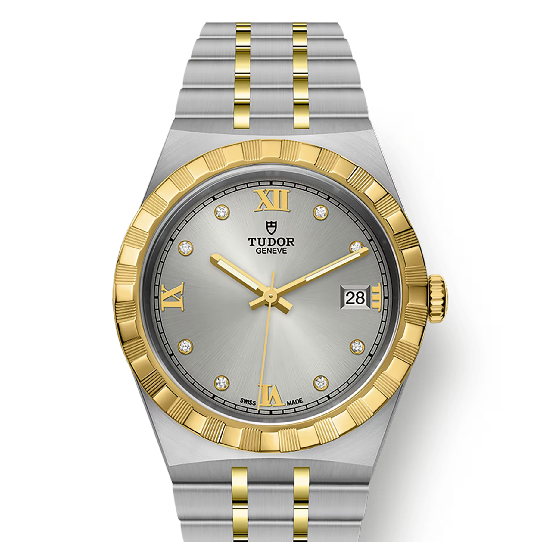 TUDOR Watch TUDOR Royal 38mm, Diamond-set Dial, Two Tone Bracelet (M28503-0002)