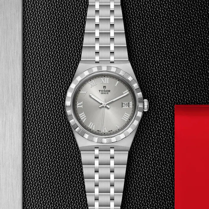 TUDOR Watch TUDOR Royal, 38mm Silver Sunray Dial, Stainless Steel Bracelet (M28500-0001)