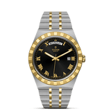 TUDOR Watch TUDOR Royal 41mm Black Dial, Two Tone Bracelet (M28603-0003)