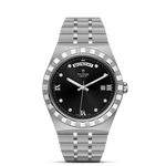 TUDOR Watch TUDOR Royal 41mm Black Diamond Dial, Stainless Steel Bracelet (M28600-0004)