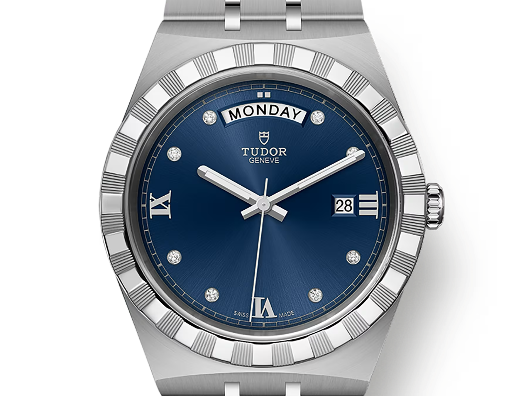 TUDOR Watch TUDOR Royal 41mm Blue Diamond Dial, Stainless Steel Bracelet (M28600-0006)
