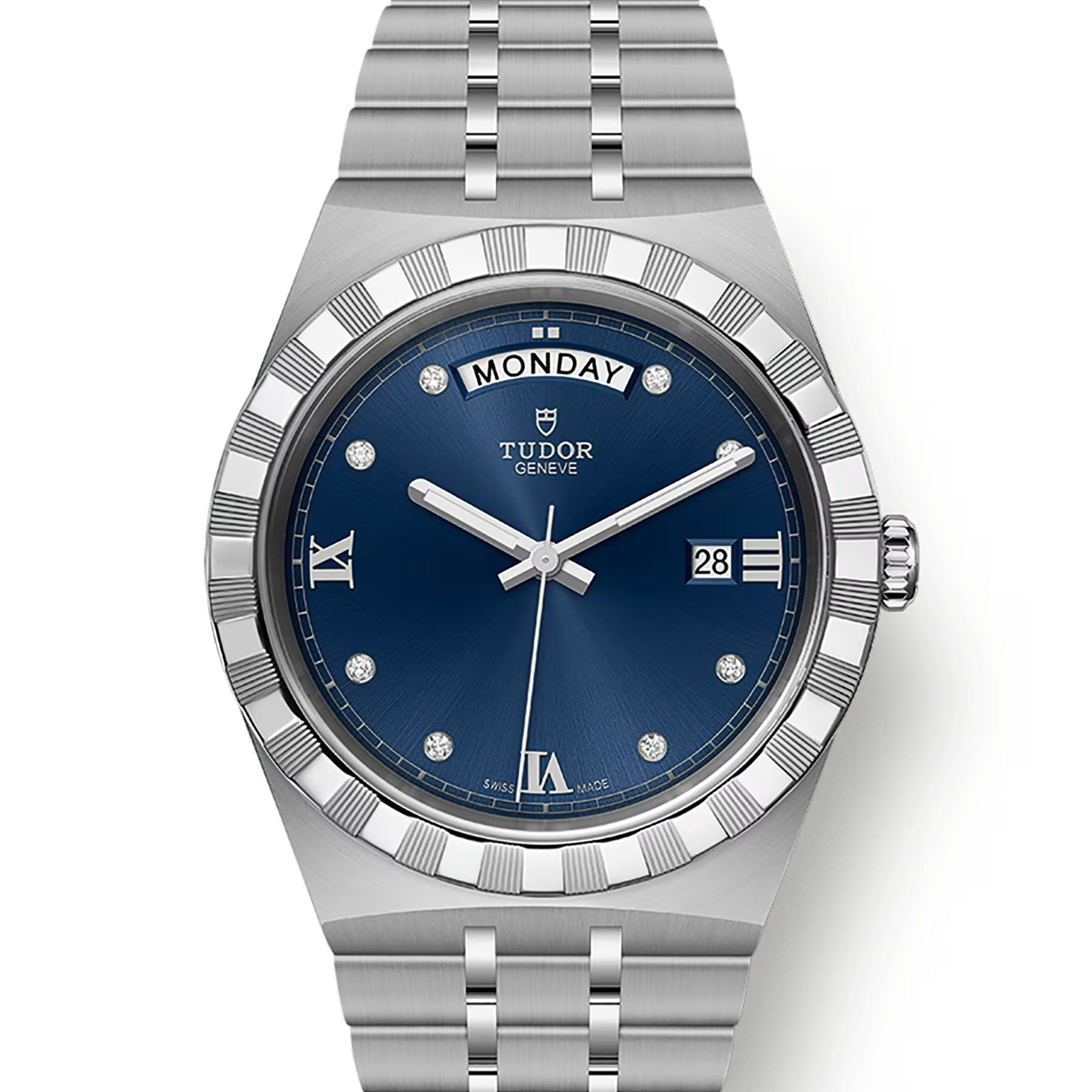 TUDOR Watch TUDOR Royal 41mm Blue Diamond Dial, Stainless Steel Bracelet (M28600-0006)