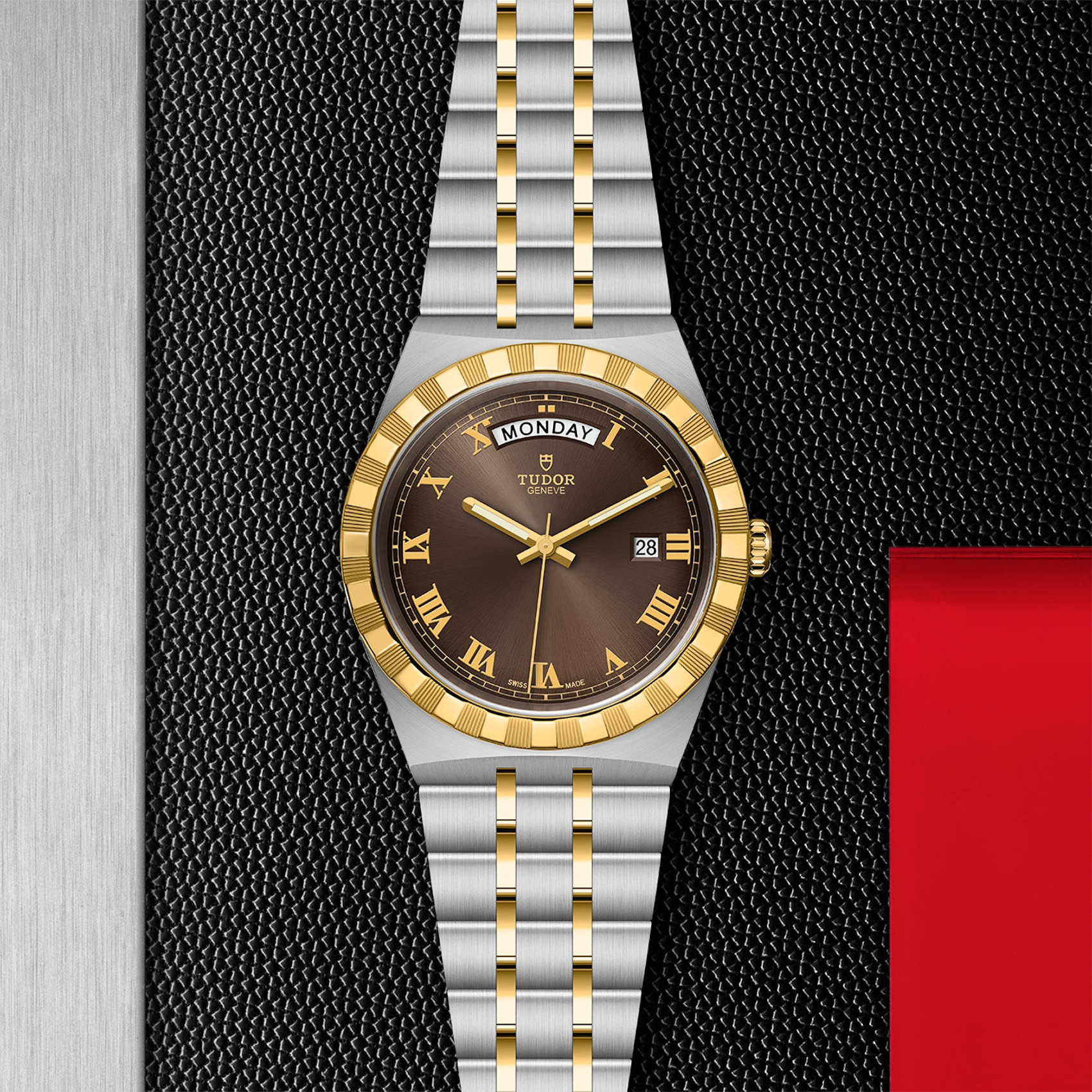 TUDOR Watch TUDOR Royal 41mm Brown Dial, Two Tone Bracelet (M28603-0007)