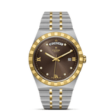 TUDOR Watch TUDOR Royal 41mm Brown Diamond Dial, Two Tone Bracelet (M28603-0008)
