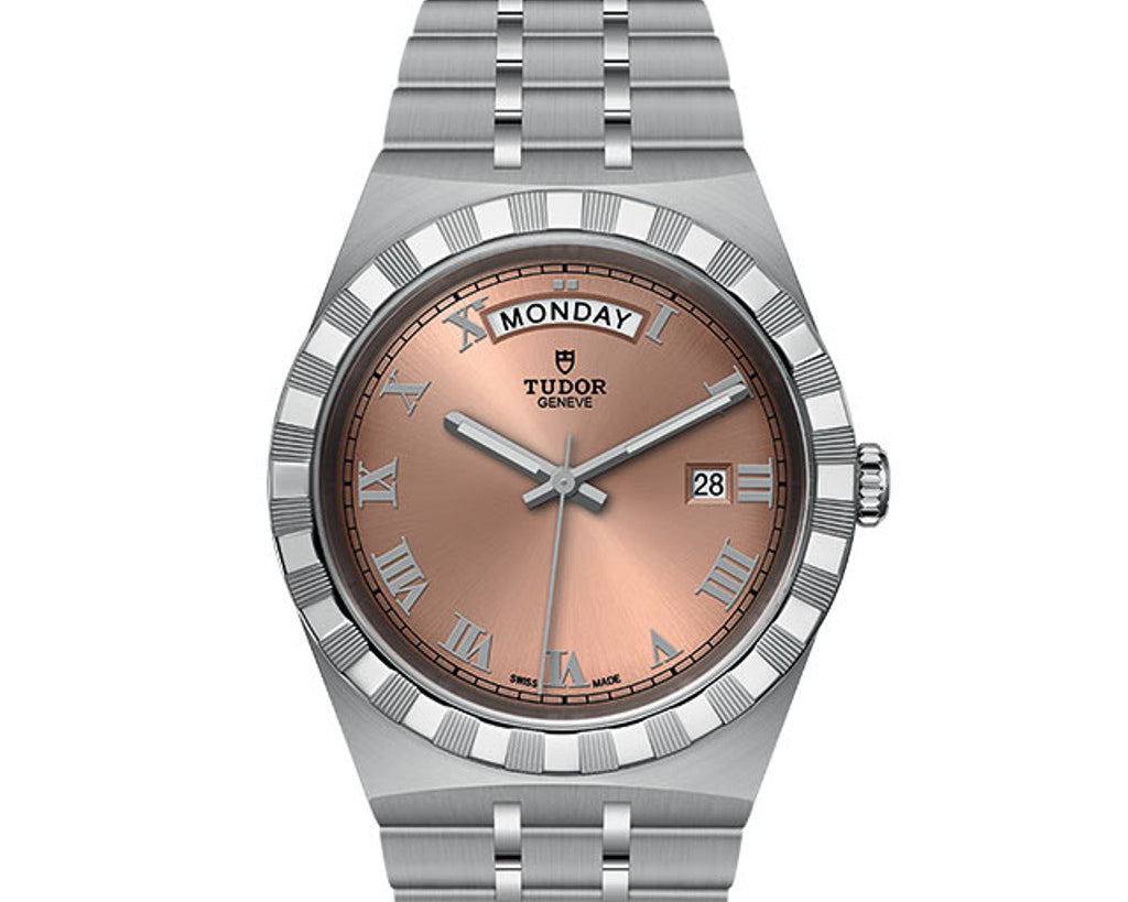 TUDOR Watch TUDOR Royal 41mm Case, Salmon Dial, Steel Bracelet (M28600-0009)